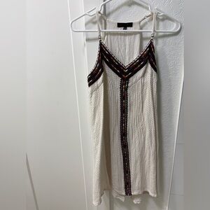 Sanctuary Cream Dress with Multicolor Trim
